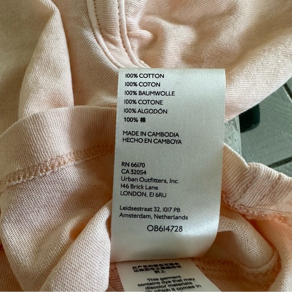 FREE PEOPLE Peach Top Size Small Dolman Sleeve Lightweight Comfy Sugar Rush Soft - Picture 12 of 12